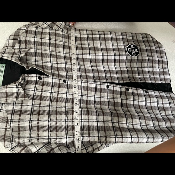Off-White grey checker hooded shirt jacket - Picture 13 of 15